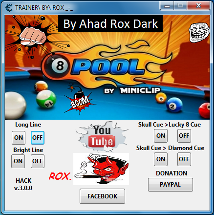 8 Ball Pool Hack V3.0.0 Tool | D.K Hackers